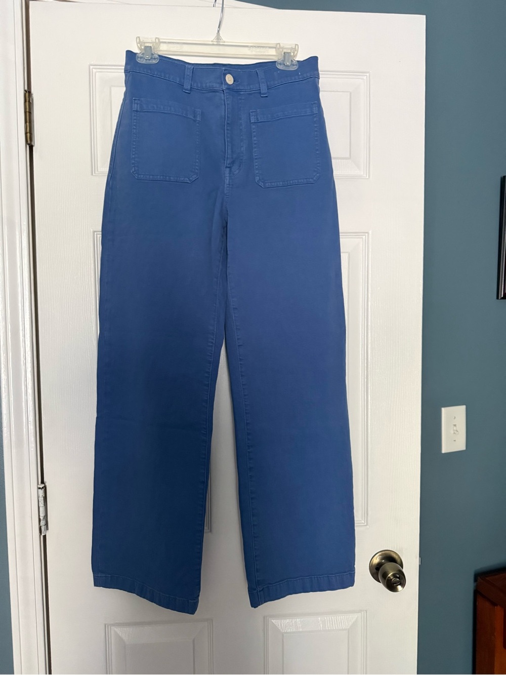 Madewell Emmett Wide-Leg Pants in Delphinium Blue- New Without Tags - Picture 8 of 9